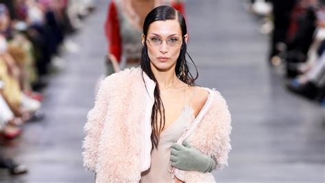 bella hadid fendi|Bella Hadid’s Sheer Dress On Fendi Runway .